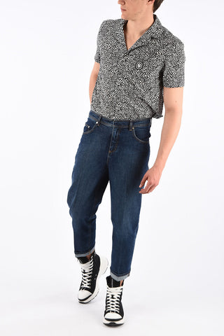 20cm Stretch Denim Tube Fit Jeans