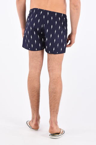 Thunderbolt Print Swim Shorts Beachwear