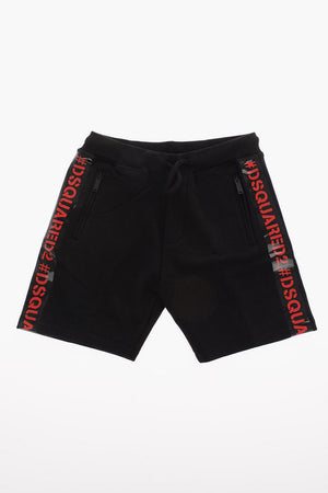 Shorts in Felpa con Elastico in Vita