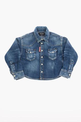Stretch Denim Blouse