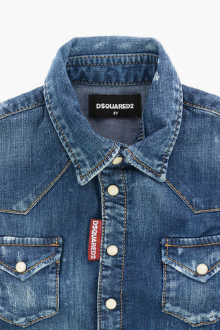 Stretch Denim Blouse