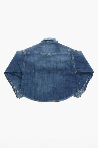 Stretch Denim Blouse