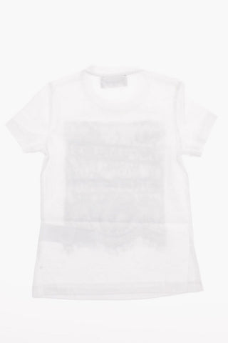Crewneck T-Shirt with Lace Details