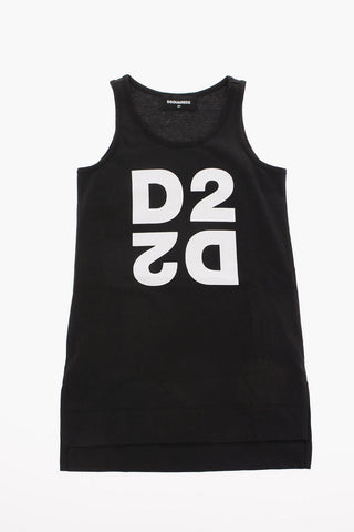 Logo Print Cotton Tank Top