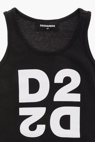 Logo Print Cotton Tank Top
