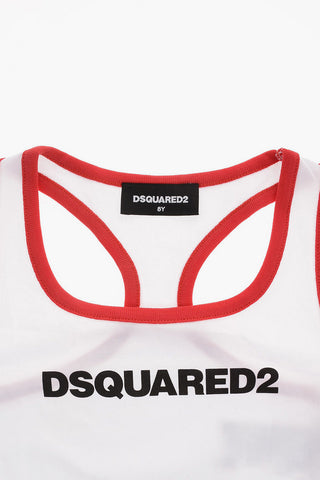 Logo Print Crop Top