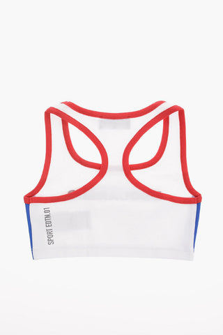 Logo Print Crop Top
