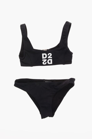 Logo Print Bikini Beachwear