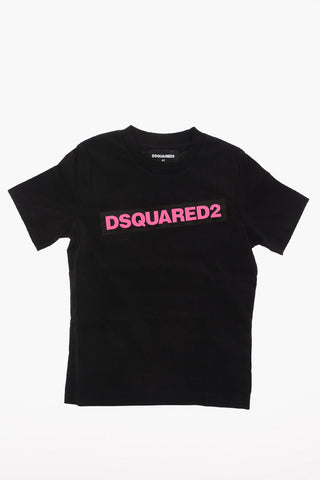 T-Shirt Girocollo con Stampa Logo