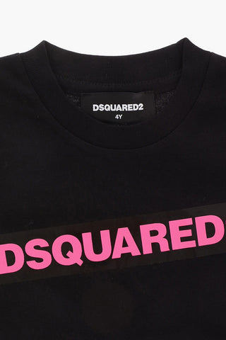 T-Shirt Girocollo con Stampa Logo