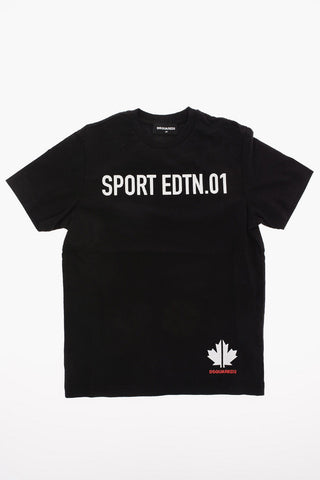 Logo Print RELAX Crewneck T-Shirt