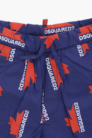 Logo Print Board Shorts Beachwear