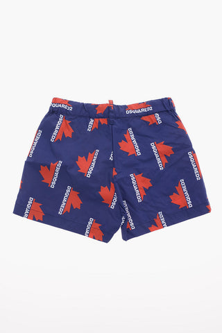 Logo Print Board Shorts Beachwear
