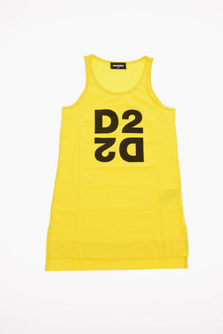 Top in Cotone con Stampa Logo