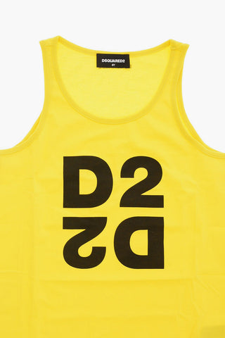 Top in Cotone con Stampa Logo