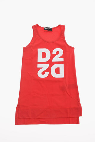 Logo Print Cotton Tank Top