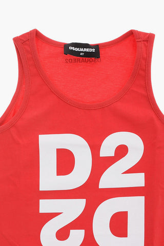 Logo Print Cotton Tank Top