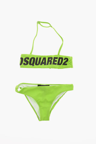 Logo Print Bikini Beachwear