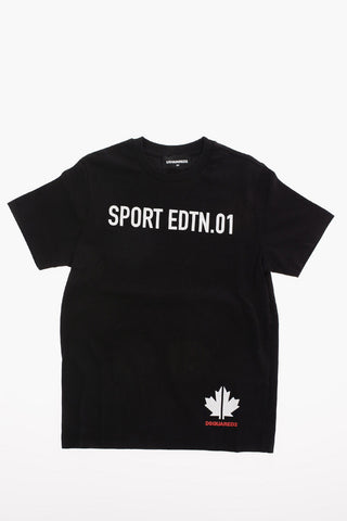 Logo Print RELAX Crewneck T-Shirt