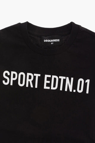 Logo Print RELAX Crewneck T-Shirt