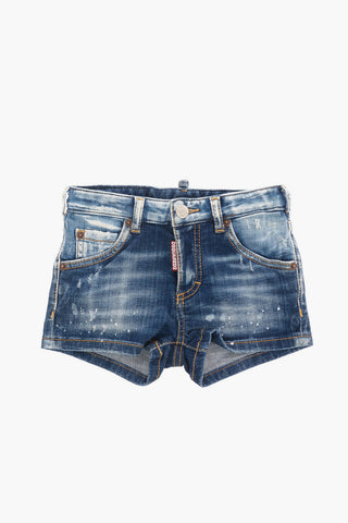 Stretch Denim Shorts