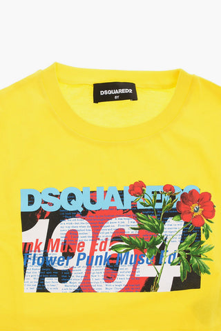 T-Shirt Crop con Stampa
