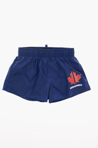 Costume da Bagno Boxer con Stampa Logo
