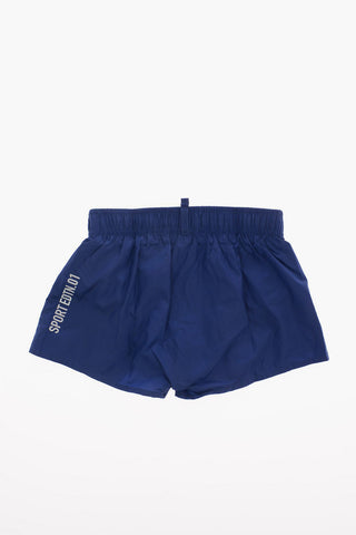 Costume da Bagno Boxer con Stampa Logo
