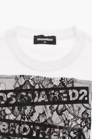Crewneck Sweatshirt with Lace Details