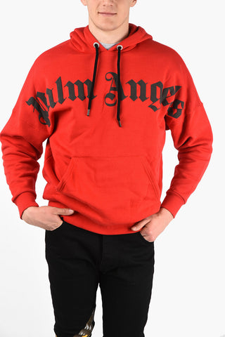 Front Over Logo Print Sweatshirt with Hood