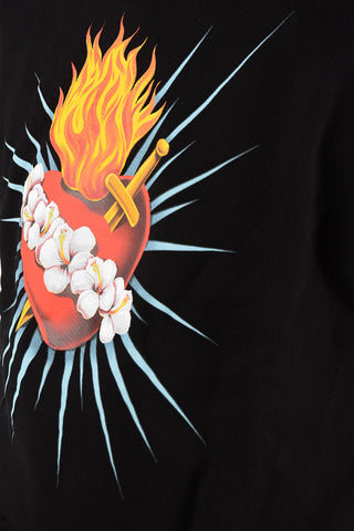 Sacred Heart Print Crewneck Sweatshirt