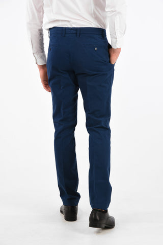 Stretch Cotton PERKINS Double Pleat Pants