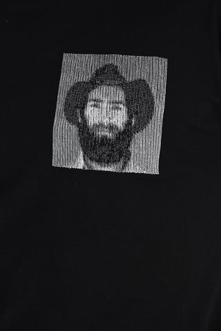 Cotton Embroidered BITMAP GAUCHO Crew-Neck T-Shirt