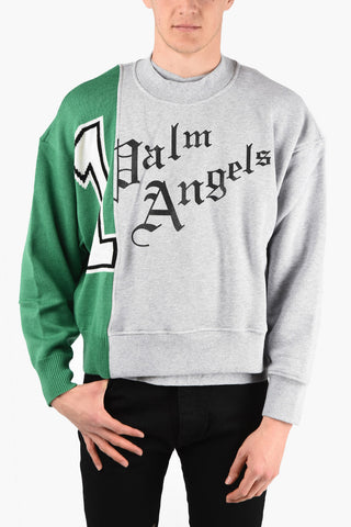 Butterfly Print Sweatshirt with Knit Details