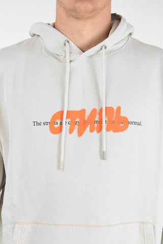 Hooded Sweatshirt with Spray Pack Details