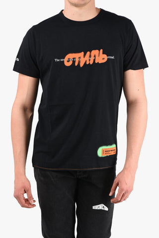 T-Shirt Girocollo con Dettagli Spray Pack