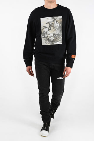 Printed Crewneck Sweatshirt