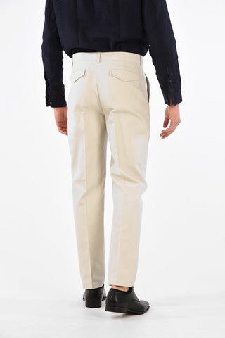 Pantaloni a Una Pince con Tasche a Filo 