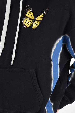 Butterfly Embroidery Sweatshirt with Hood