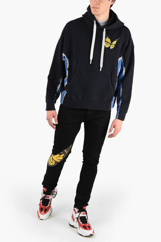 Butterfly Embroidery Sweatshirt with Hood