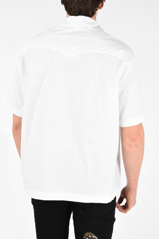 Short Sleeve BURNING SKELETON BOWLING Shirt