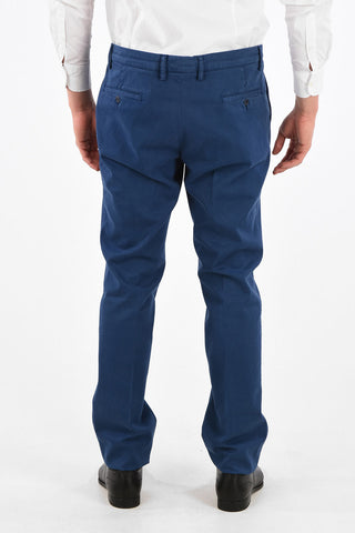 Stretch Cotton PERKINS Double Pleat Pants