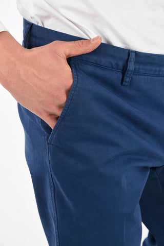 Stretch Cotton PERKINS Double Pleat Pants
