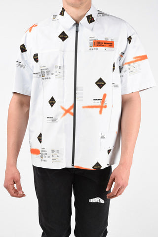 Gore-tex logo-print shirt with Zip