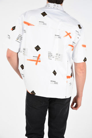 Gore-tex logo-print shirt with Zip