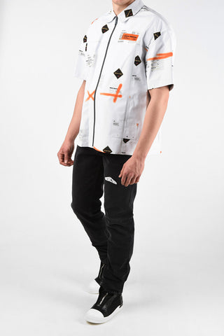 Gore-tex logo-print shirt with Zip