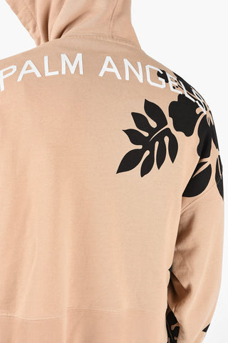Hibiscus Print Sweatshirt with Hood