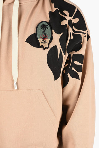 Hibiscus Print Sweatshirt with Hood
