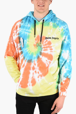 Tie Dye Print Sweatshirt with Hood