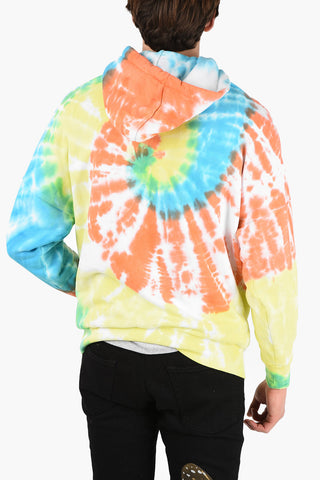 Tie Dye Print Sweatshirt with Hood